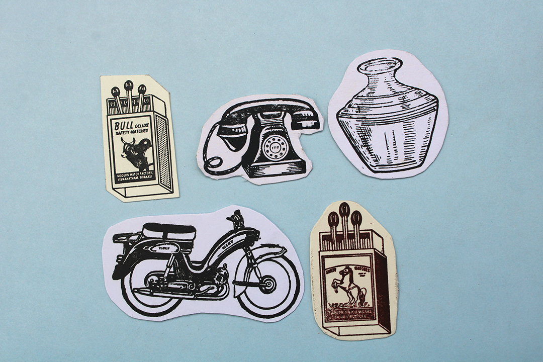 Vintage Letterpress Stickers