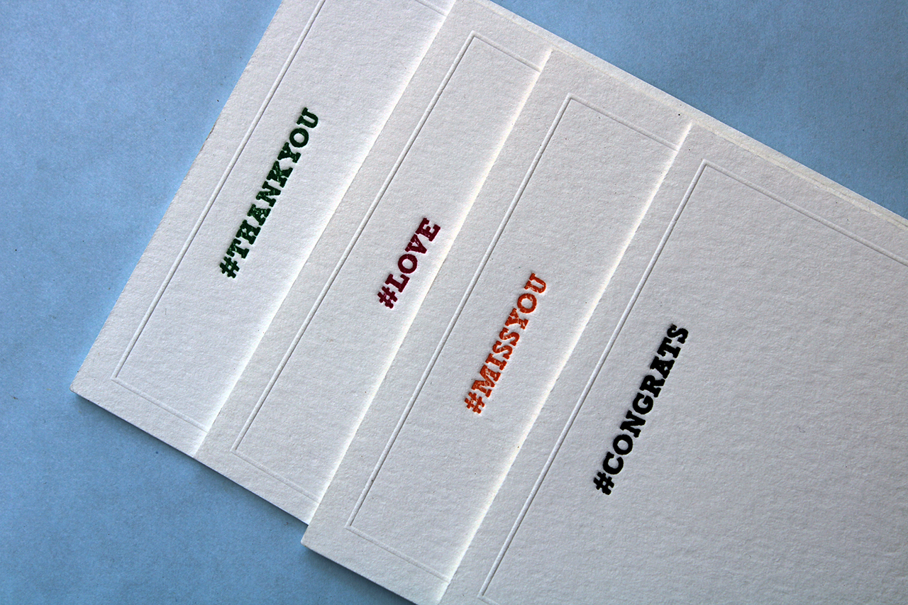 Embossed Cotton Note Cards - Artisan Stationery with Envelope Liner - 10's pack