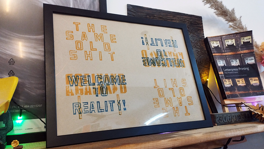 Handmade Letterpress Posters | Vintage Typography Prints India