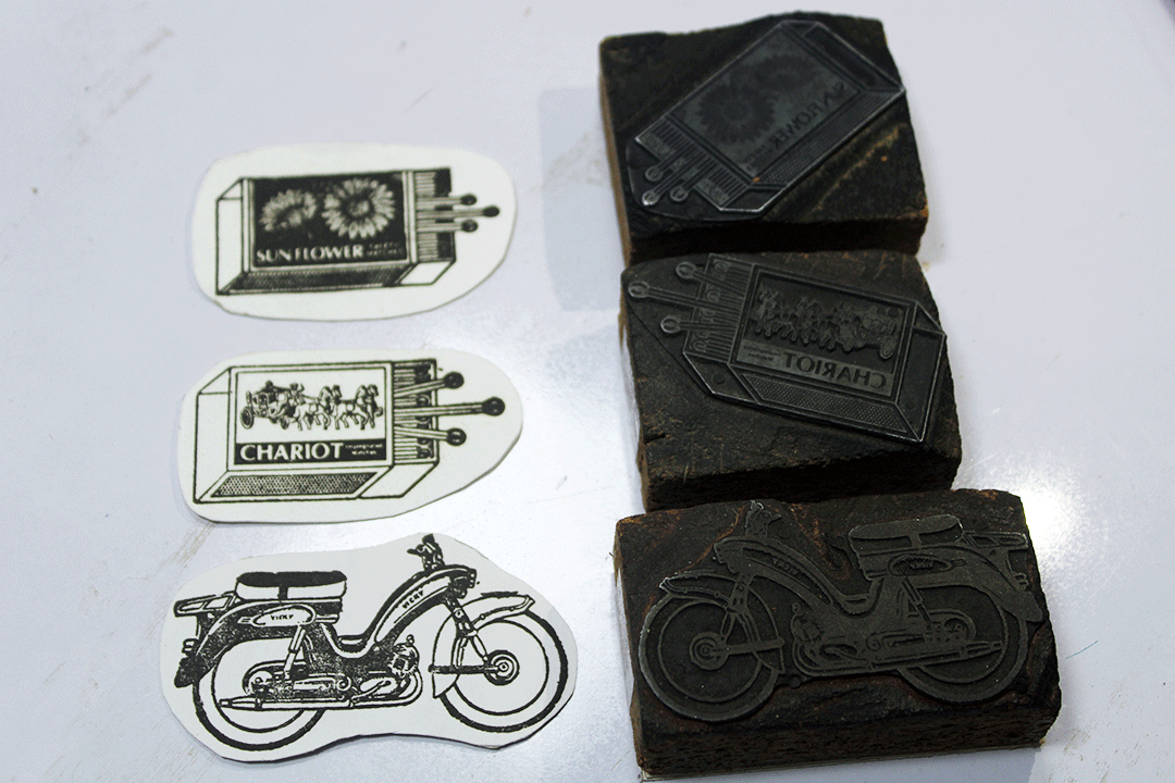 Vintage Letterpress Stickers | Handmade Paper Goods India